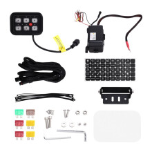 6 Gang Panel LED Circuit Control Relay System Box Control Panel -Off Controller for Car ATV RV Off-Road