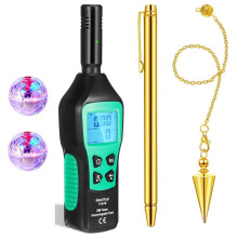 5-Teiliges Ausrüstungsset, EMK-Sensor-Tester, Wünschelrute, Spitzes Kegelpendel, Katzenkugeln für Drinnen und Draußen