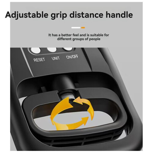 Digital Hand Dynamometer Hand Grip Strength Trainer USB Rechargeable Grip Strengthener Hand Exerciser Meter Black 2