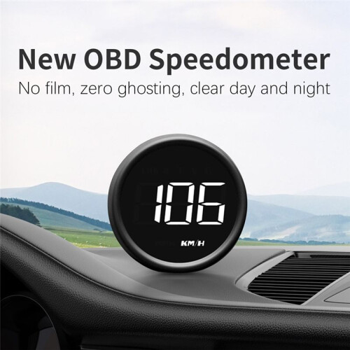 HUD B1 OBD Projector Screen   Display Overspeed Alarm RPM Voltmeter Water Temperature Gauge Digital LCD Panel 1