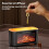 Fireplace Flame Humidifier Colorful Ambient Lights Diffuser Desktop Simulated Wood Flame Aroma Diffuser B 5