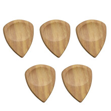 Palhetas de Guitarra Ranhuradas, Palhetas de Guitarra de Madeira, Palhetas de Guitarra de Madeira para Guitarra Elétrica, Acústica ou Baixo,e
