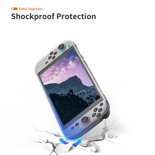 Transparent Crystal PC Hard Shell Case for  2 Anti-Slip Protective Cover Full Console Protection 1