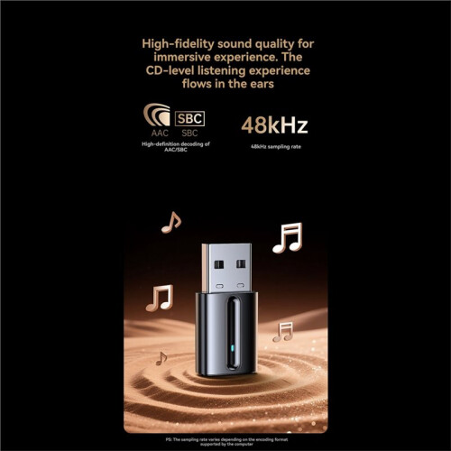 USB  Adapter  5.3 Dongle Adapter for PC Laptop Wireless Speaker Audio Receiver USB Transmitter 2
