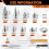 543P Punk Spikes and Studs Kit with 8 Size Punk Metal Tree Spikes Studs and 2 Size Pyrami Studs Flat for Leather 7