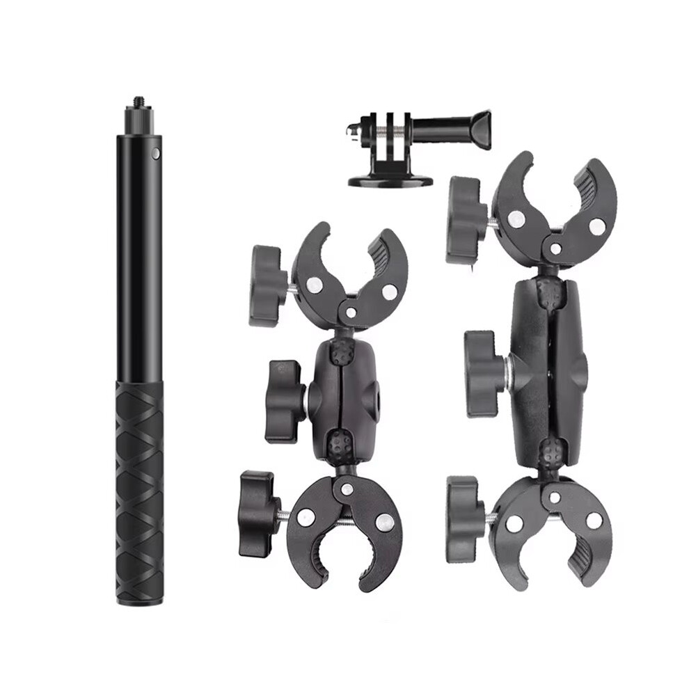 Motorcycle Bicycle Camera Pov Mount Bracket Selfie Stick Support for Gopro 13 12 11 Insta360 X4 X3 Bike Holder