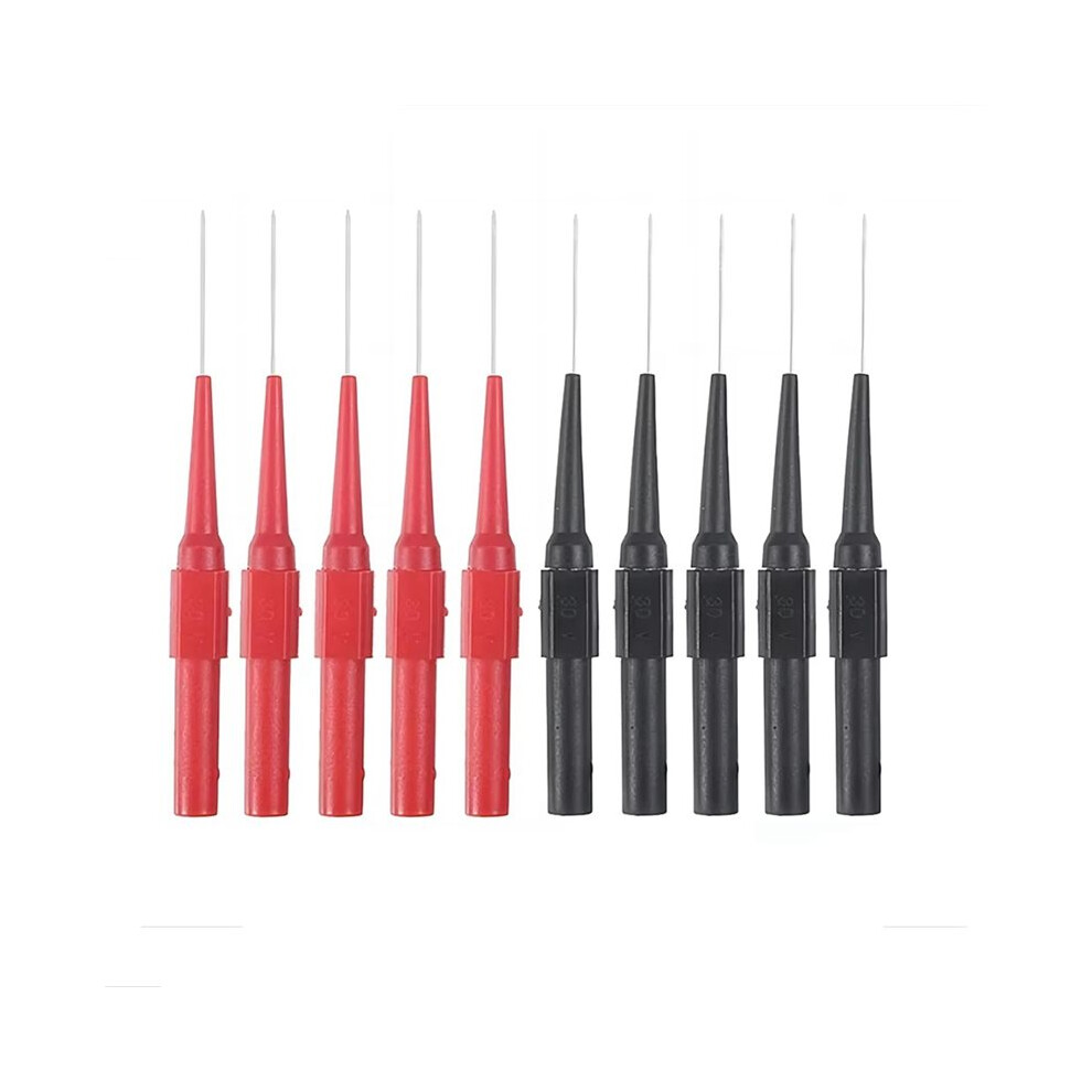 10Pcs Diagnostic Tools Multimeter Test Lead Extention Back Piercing Needle Tip Probes Autotools Automotive Kit 0.7Mm 6133283675369