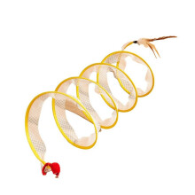 Self Cat Hunting Spiral Tunnel Toy,Portable Cattycoil Safe Toy,Indoor Fun Spiral Tunnel Cat Toy B