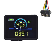 P5C Vélo Électrique LCD Affichage Compteur 24 V-60 V Ebike Affichage Intelligent IP67 UART Coloré LCD Affichage Compteur SM 6PIN