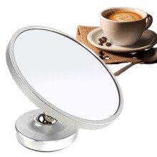 Espresso Observation Mirror with 360 Rotation and Magnetic Base for Bar, Cafe, Home Silver
