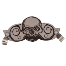 Moustache Guard for Drinks Skull Design, Multifunctional Drinking Protection