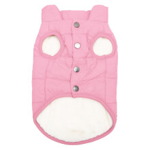 Pet Dog Clothing Winter Warm Clothes Windproof Dog-Pink L