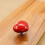 2pcs Delicate Heart Shaped Toilet Press Button-Red  And White 5