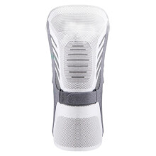 Sport knee braces, compression sleeves, antislip knee pads support for hiking, volleyball, basketball, light gray size L.