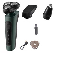 Men's Electric Head Shaver 3in1 Wet Dry Razor Beard Trimmer Rechargeable ABS Grooming Tool