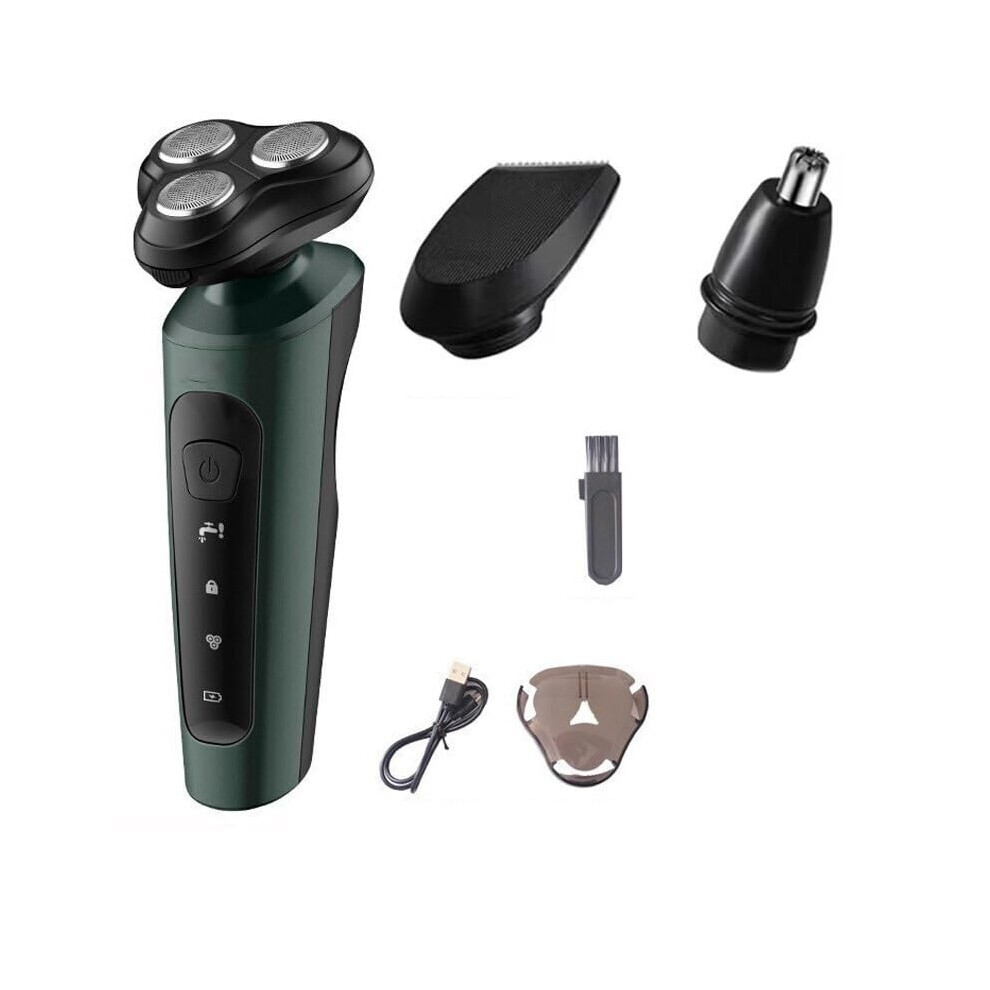 Men's Electric Head Shaver 3in1 Wet Dry Razor Beard Trimmer Rechargeable ABS Grooming Tool