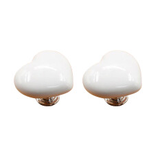 Valentine Day Toilet Press Button Water Press Flush-White 2pcs