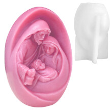 Birth of Jesuss Candle Casting Resin Mold Nativity Scene-3