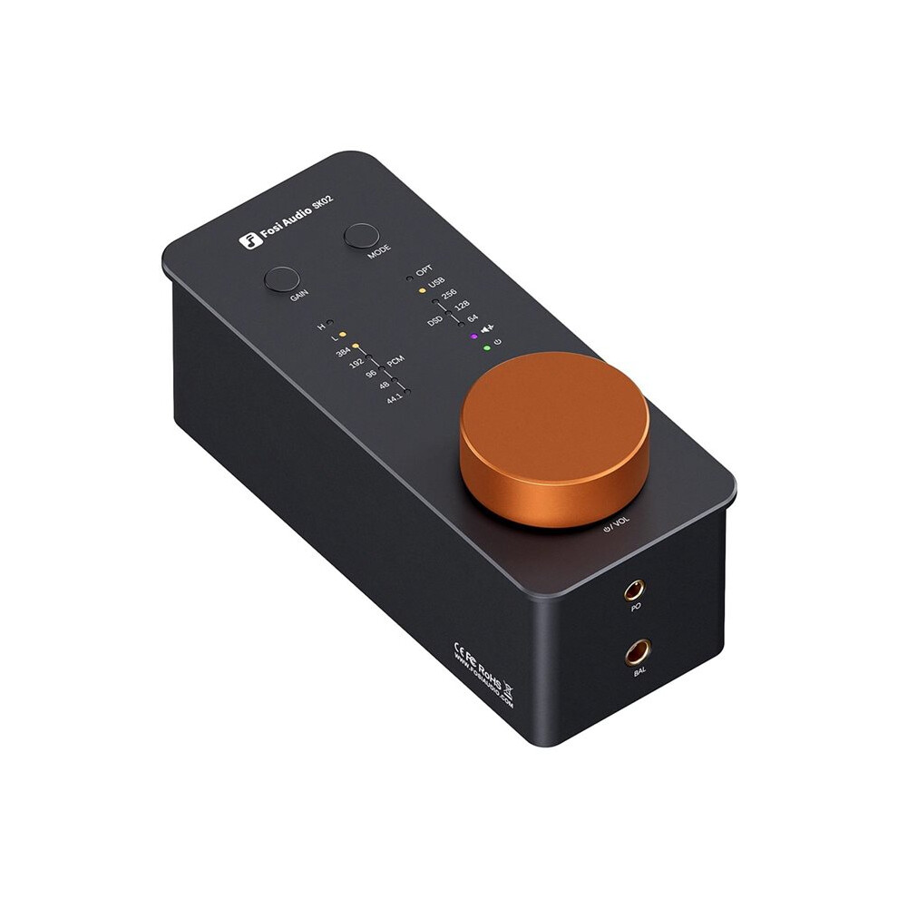 Fosi Audio Sk02 Audio Amplifier Usb Decoder Support Dsd 256 Pcm Dac Headphone Amp For 3.5Mm & 4.4Mm Balanced Headphone 6134214636879