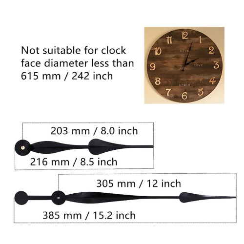 High Torque Wall Clock Movement Mechanism-Shaft length 23.5MM 1