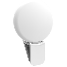 Anello luminoso per selfie con clip, ricaricabile, con 3 modalità di illuminazione per tutti i dispositivi, perfetto per il trucco, le dirette