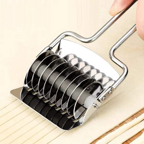 Pasta Dough Cutter Stainless Steel Manual Grid Roller Spaghetti Noodle Machine