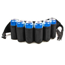 Porta-cerveja com material isolante para bebidas geladas, alça de cintura ajustável para um ajuste personalizado, ideal para churrascos e festas ao