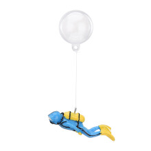 Décoration flottante pour aquarium en résine écologique, ornement décoratif pour aquarium, motif plongeur, réutilisable, idéale pour les fêtes