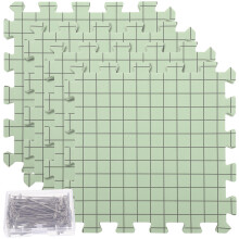 1Set Praktisches Strick- Und Häkel-Blocking-Board Aus Schaumstoff Grün