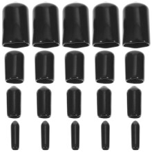 1Ensemble Bouchons Protecteurs Caoutchouc Noir Souple Pour Mobilier