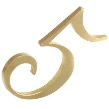 1Pc Golden Copper Door Number House Number Address Digit Sign