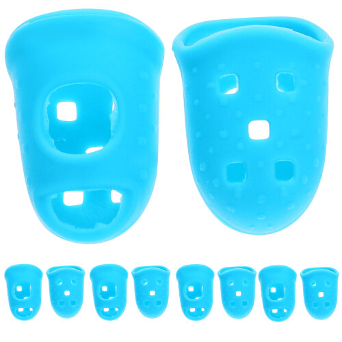 10pcs silicone finger guards for guitar ukulele beginner xs