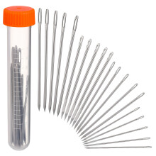 20Pcs Leather Needles Set Durable Light Grey Stitch Needles for Sewing