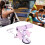 Situp bar with 2 suction cups  Adjustable height, portable  AB training, purple 3