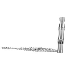 Pack of 2 Dog Whistle for Training Pets, Emergency Rescue Whistle, Stainless Steel Emergency Whistle, Loud Whistle, Stainless Steel Silver.
