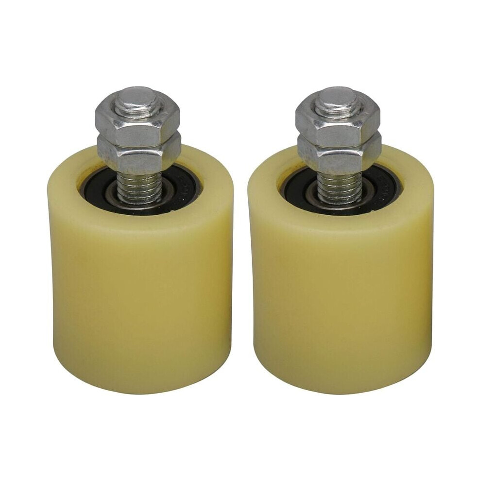 Heavy Duty Gate Support Wheels, Noise Reduction Quality Nylon Sliding Gate Rollers With 6201 Bearing For Electric Gates, Portable 2-Pack 9454554093581