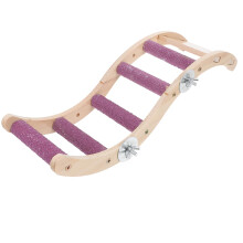 Parrot Climbing Ladder Wooden Bird Play Stand Gym for Cockatiels and Parakeets Bright Color Design