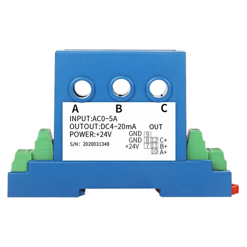3 Phase Ac Current Sensor Transmitter 030A Dc24v Input 420Ma 010V Isolated Output 9323874728414