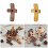 Handheld Wooden Crosses for Christian Devotional Religious-2 3