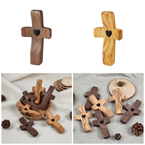 Handheld Wooden Crosses for Christian Devotional Religious-2 2