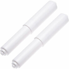 Elegant ontworpen toiletpapierdispenser, vervangende stang van duurzaam wit plastic, eenvoudig te installeren, verstelbare rol met interne veer.