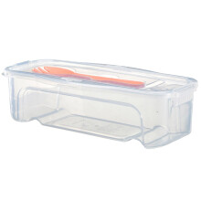 Microwave Pasta Cooker with Strainer 1.3 L with Lid Fork