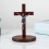 Catholic Wood Jesuses Christ Crosses Table Centrepiece-Antique 5