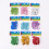 Pack of 60 Glittering Star Sticker Adhesive-    Deep blue 2