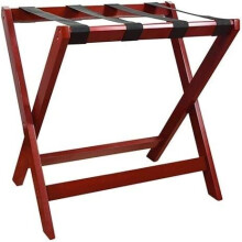 Luggage Rack Guest Room Folding Suitcase Stand Floor Standing Shelf (Color: White)