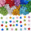 Pack of 60 Glittering Star Sticker Adhesive-    Deep blue 7