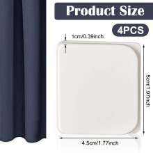Rideau de douche en tissu gaufré, microfibre déperlante, ourlet supérieur renforcé pour une meilleure durabilité, bleu marine