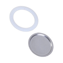 Coffee Maker Gasket and Stainless Steel Filter Portable-Style B
