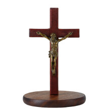 Crucifix en bois traverse un crucifix debout en bois-Antique