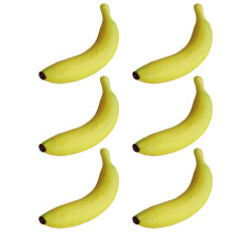 Modèles de bananes artificielles décoratives, 6 pièces,